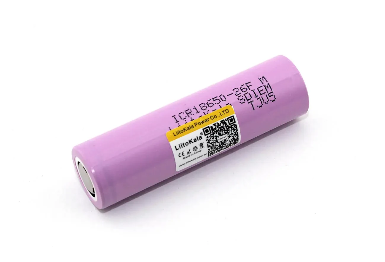 Аккумулятор типа 18650 Li-Ion LiitoKala Lii-26FM 2600mAh, 3.7V (1)