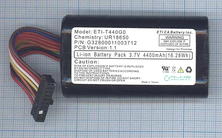 Аккумулятор для сетевого хранилища данных HP ETI-T440G0 3.7V 4400mAh (1)