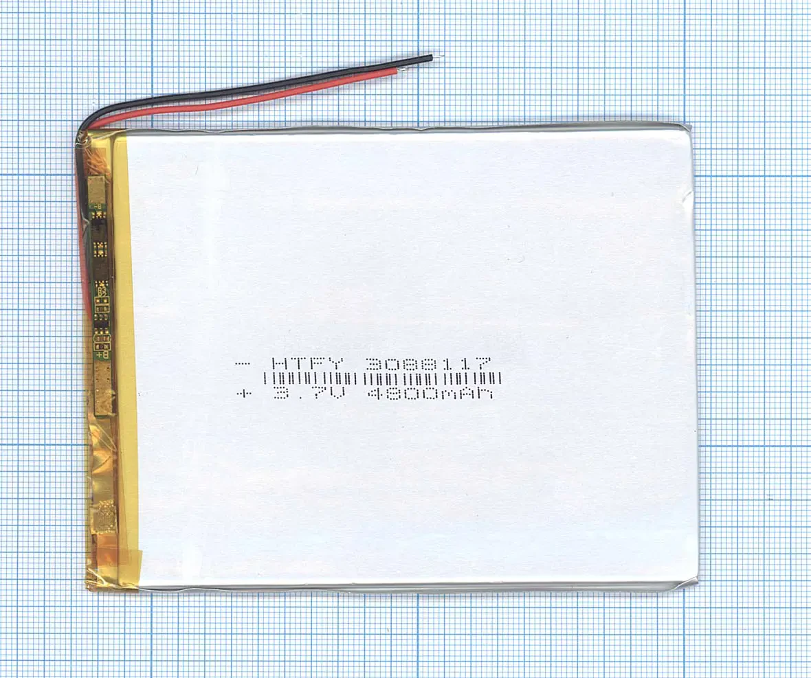 Аккумулятор Li-Pol (батарея) 3*88*117мм 2pin 3.7V/4800mAh (1)