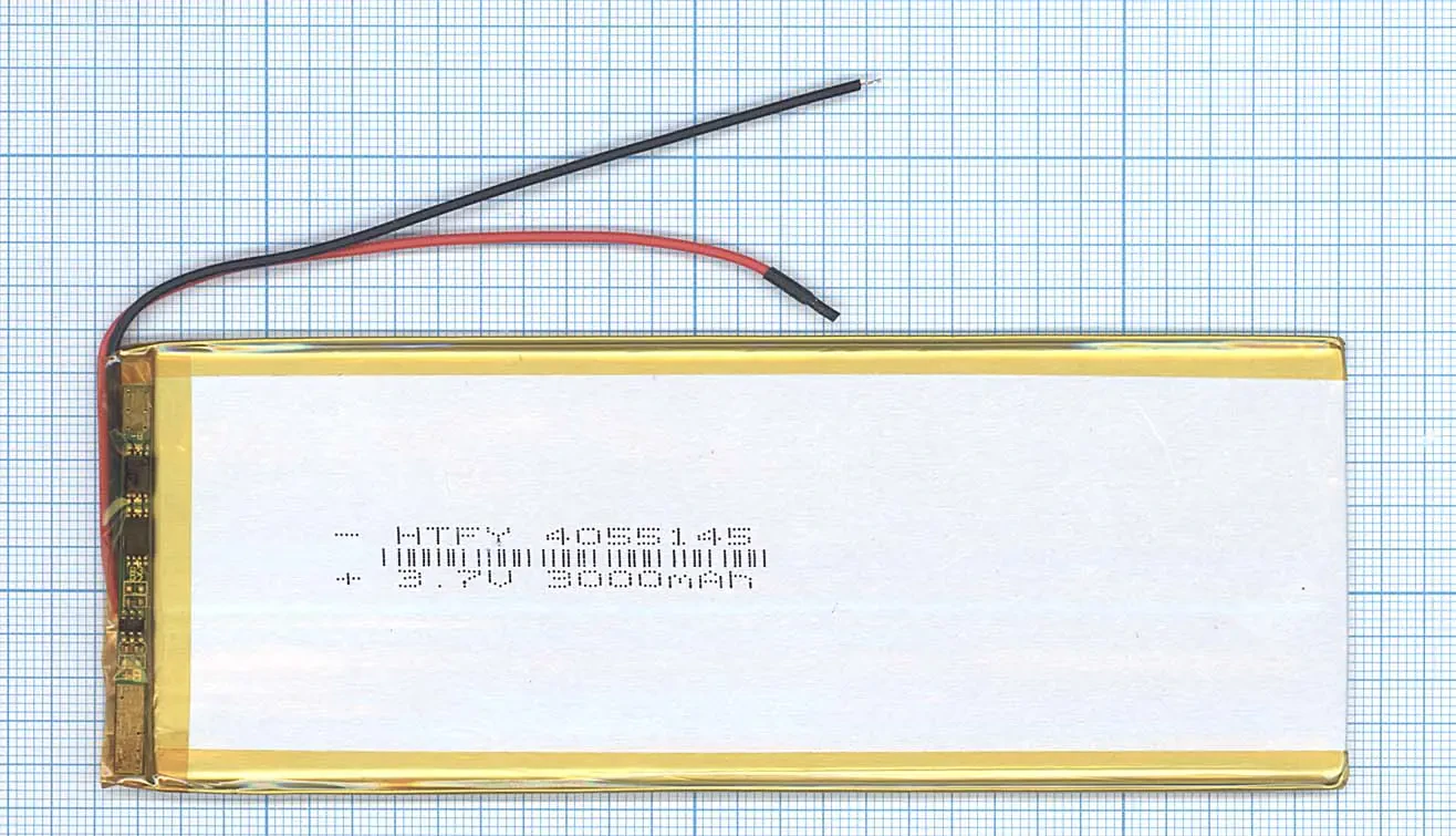 Аккумулятор Li-Pol (батарея) 4*55*145мм 2pin 3.7V/3000mAh (1)