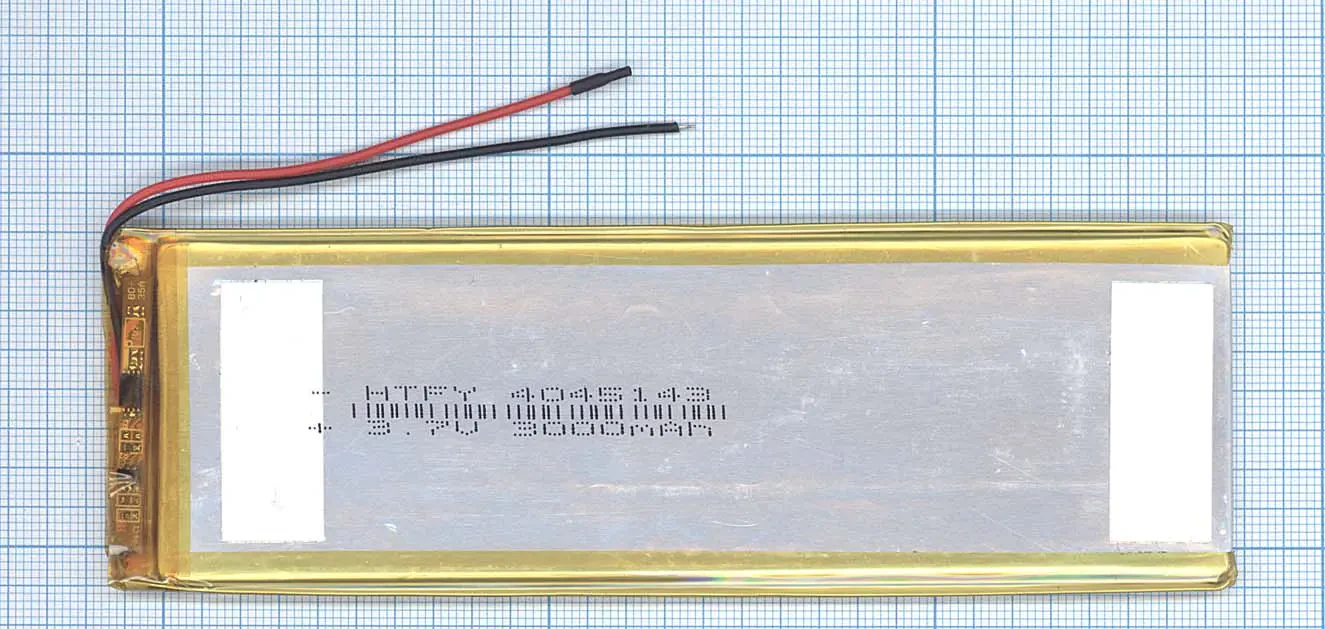 Аккумулятор Li-Pol (батарея) 4*45*143мм 2pin 3.7V/3000mAh (1)