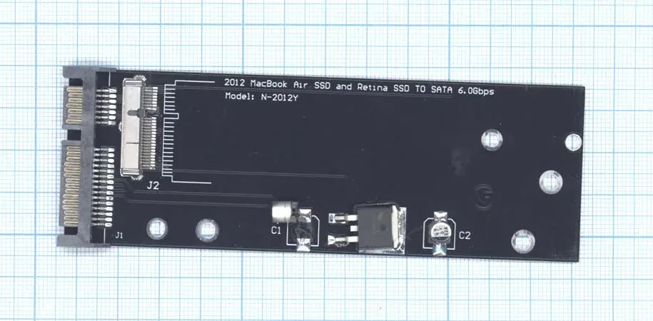 Переходник SATA на SSD для MacBook Air 2012 модель A1465 A1466 (1)