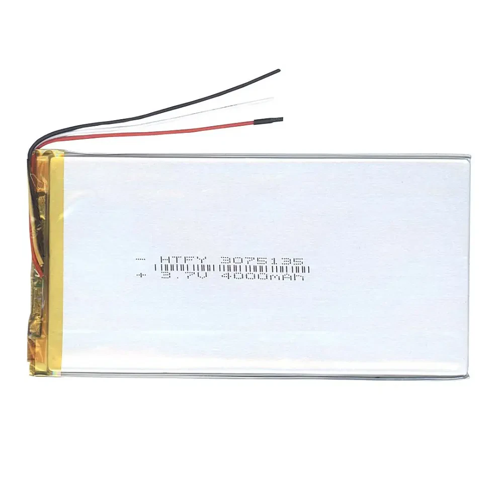 Аккумулятор Li-Pol (батарея) 3*75*135мм 3pin 3.7V/4000mAh (1)