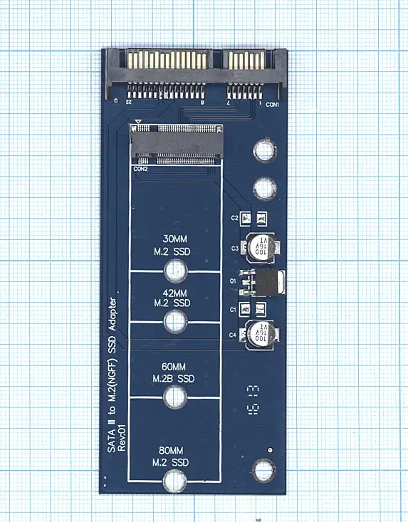 Переходник SATA на M.2 (NGFF) SSD (1)