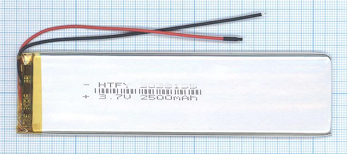 Аккумулятор Li-Pol (батарея) 3*38*135мм 2pin 3.7V/2500mAh (1)