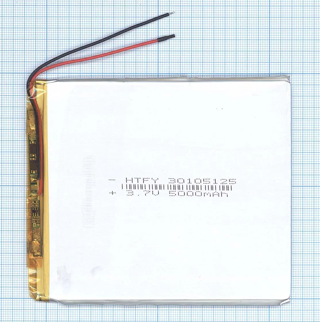 Аккумулятор Li-Pol (батарея) 3*105*125мм 2pin 3.7V/5000mAh (1)