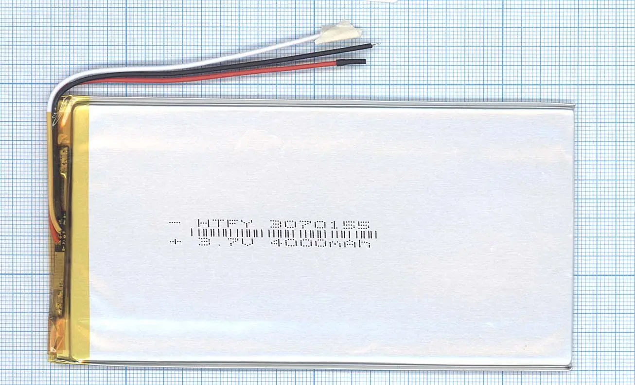 Аккумулятор Li-Pol (батарея) 3*70*155мм 3pin 3.7V/4000mAh (1)