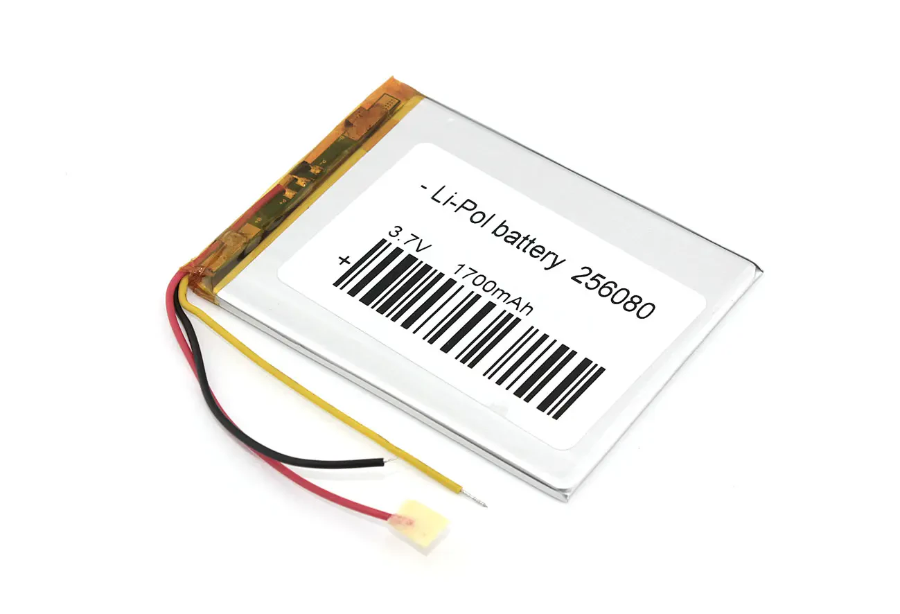 Аккумулятор Li-Pol (батарея) 2.5*60*80мм 3pin 3.7V/1700mAh (1)