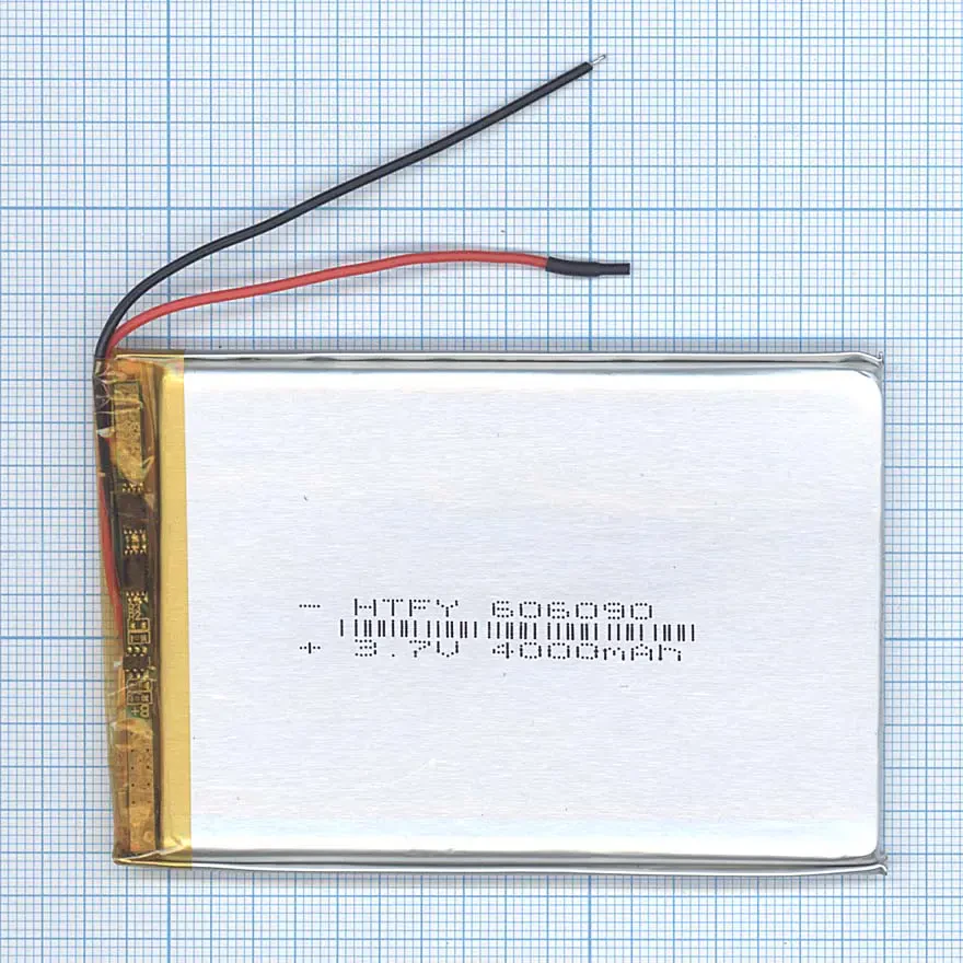 Аккумулятор Li-Pol (батарея) 6*60*90мм 2pin 3.7V/4000mAh (1)