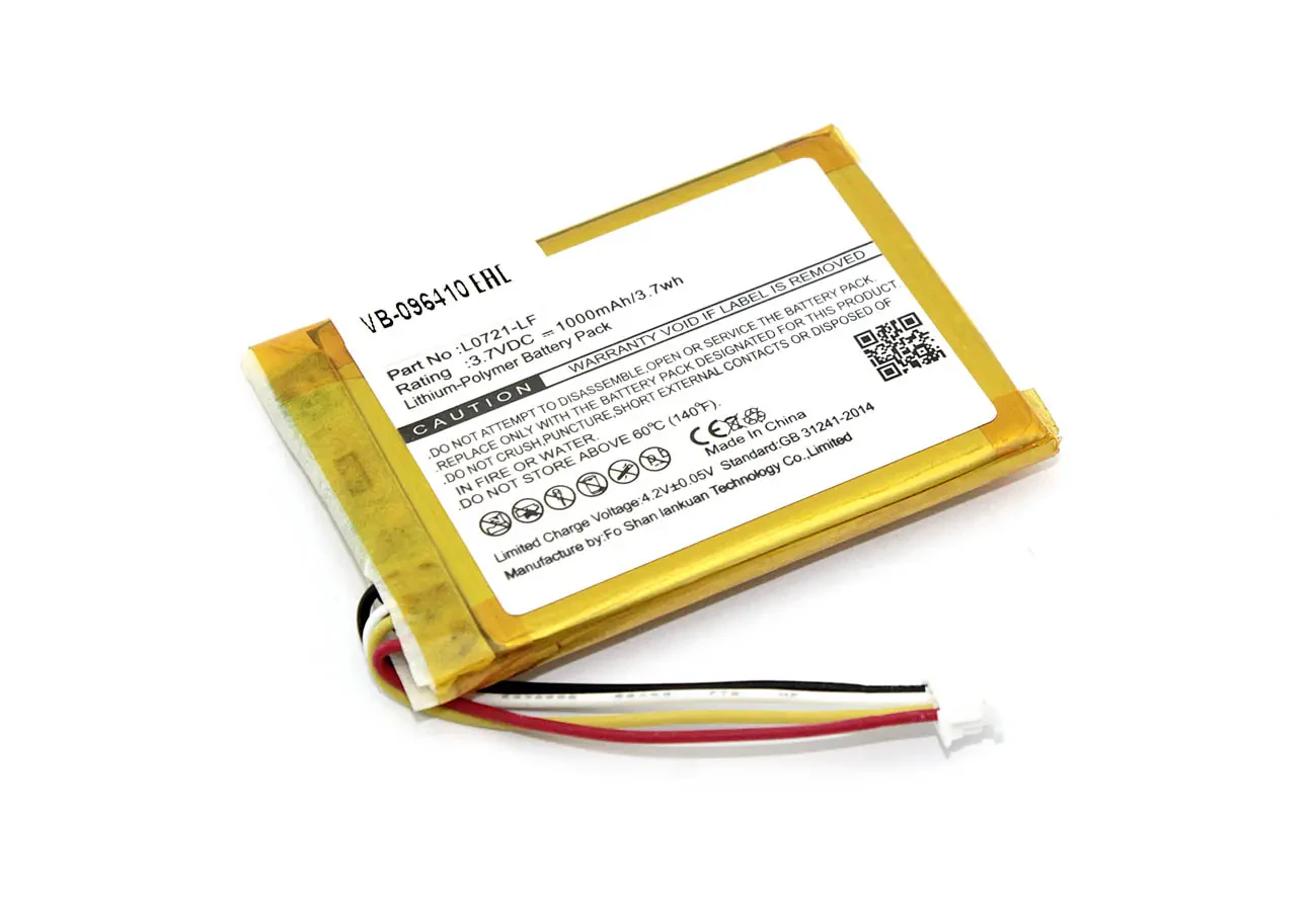 Аккумуляторная батарея для JBL Clip 3.7V 1000mAh 2.22Wh (1)