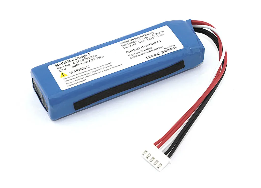 Аккумуляторная батарея для JBL Charge 3 GSP1029102A 6000mAh 3,7V (обратная полярность) (1)