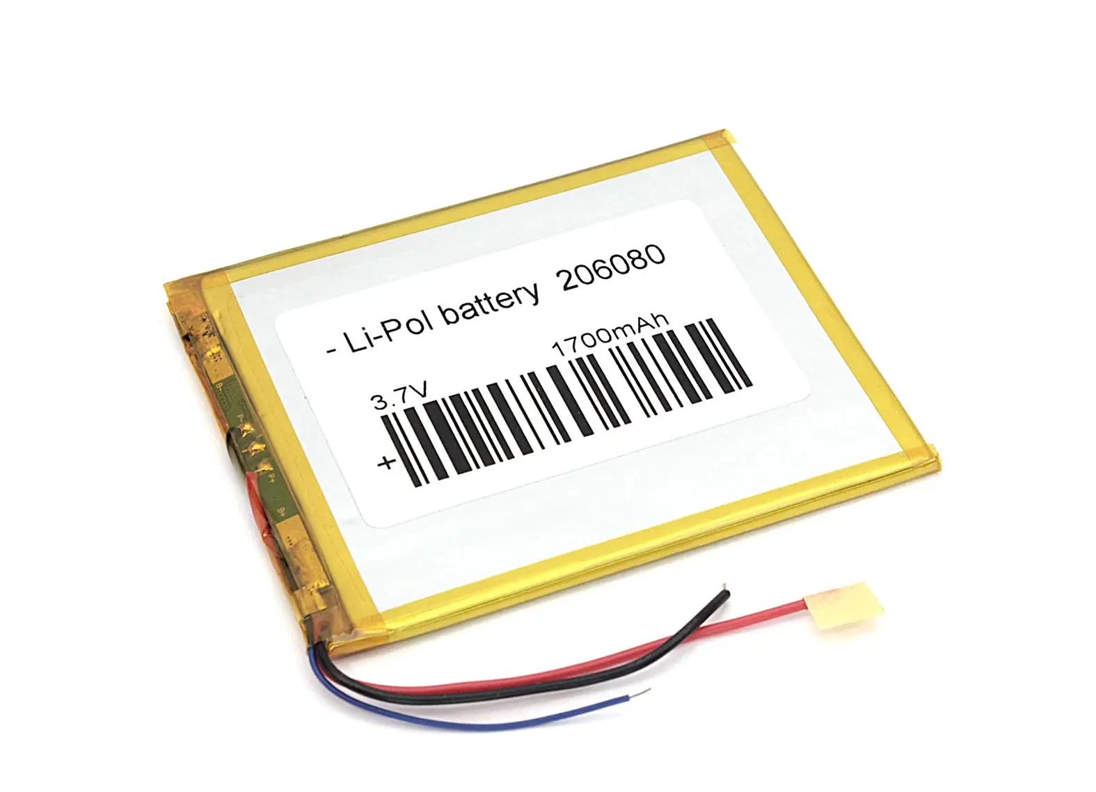 Аккумулятор Li-Pol (батарея) 2*60*80мм 3pin 3.7V/1700mAh (1)