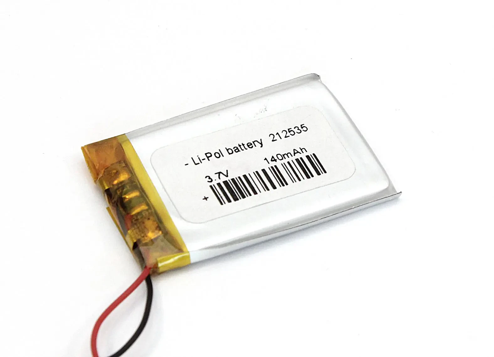 Аккумулятор Li-Pol (батарея) 2.1*25*35мм 2pin 3.7V/140mAh (1)