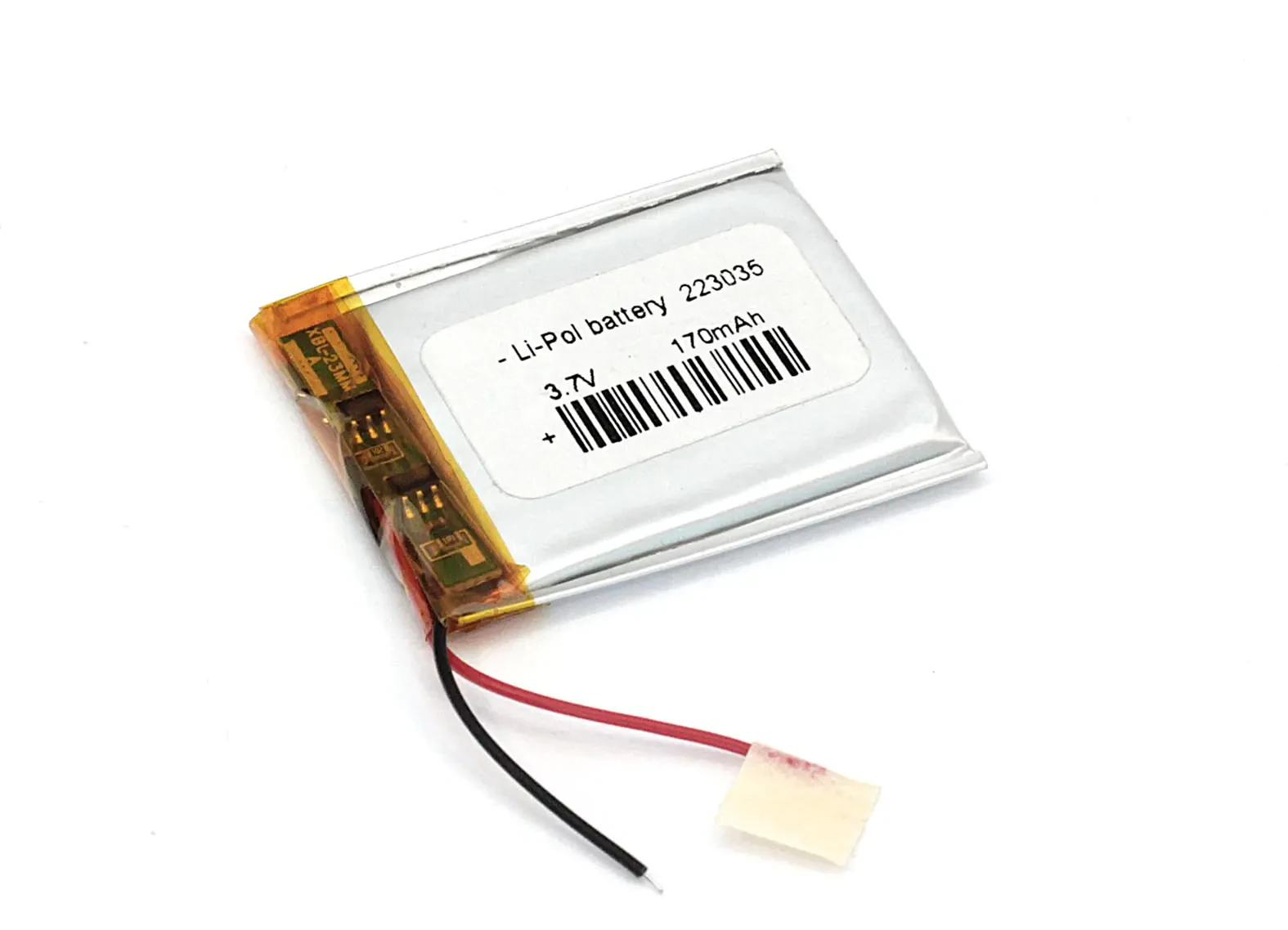 Аккумулятор Li-Pol (батарея) 2.2*30*35мм 2pin 3.7V/170mAh (1)