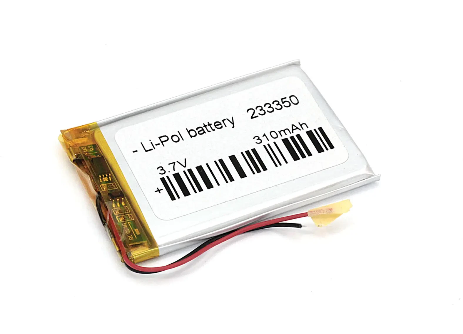 Аккумулятор Li-Pol (батарея) 2.3*33*50мм 2pin 3.7V/310mAh (1)