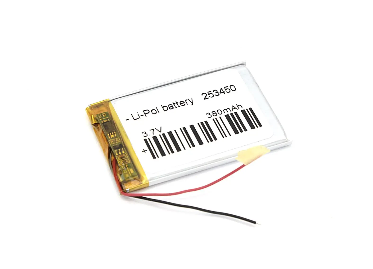 Аккумулятор Li-Pol (батарея) 2.5*34*50мм 2pin 3.7V/380mAh (1)