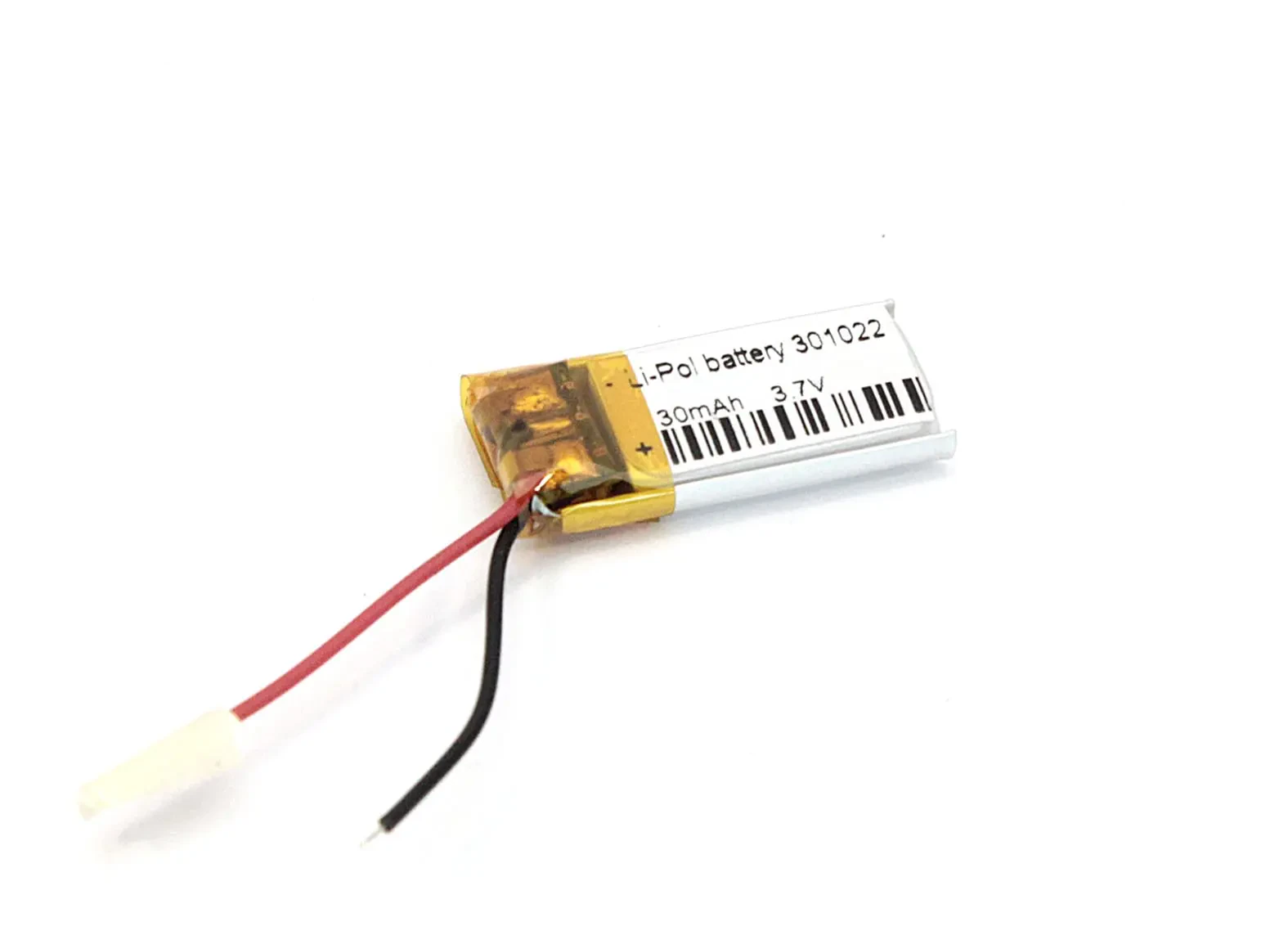 Аккумулятор Li-Pol (батарея) 3*10*22мм 2pin 3.7V/30mAh (1)