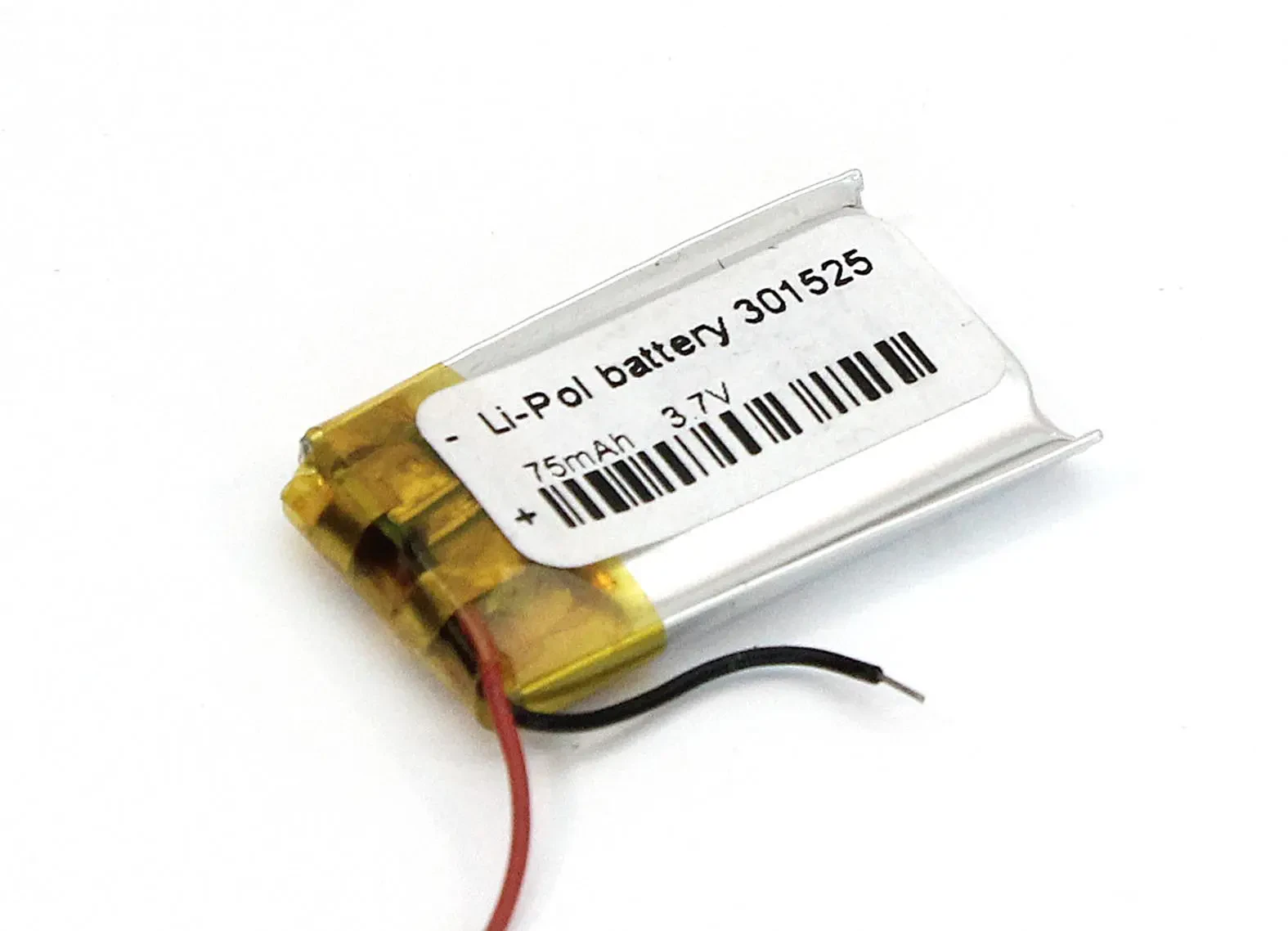 Аккумулятор Li-Pol (батарея) 3*15*25мм 2pin 3.7V/75mAh (1)