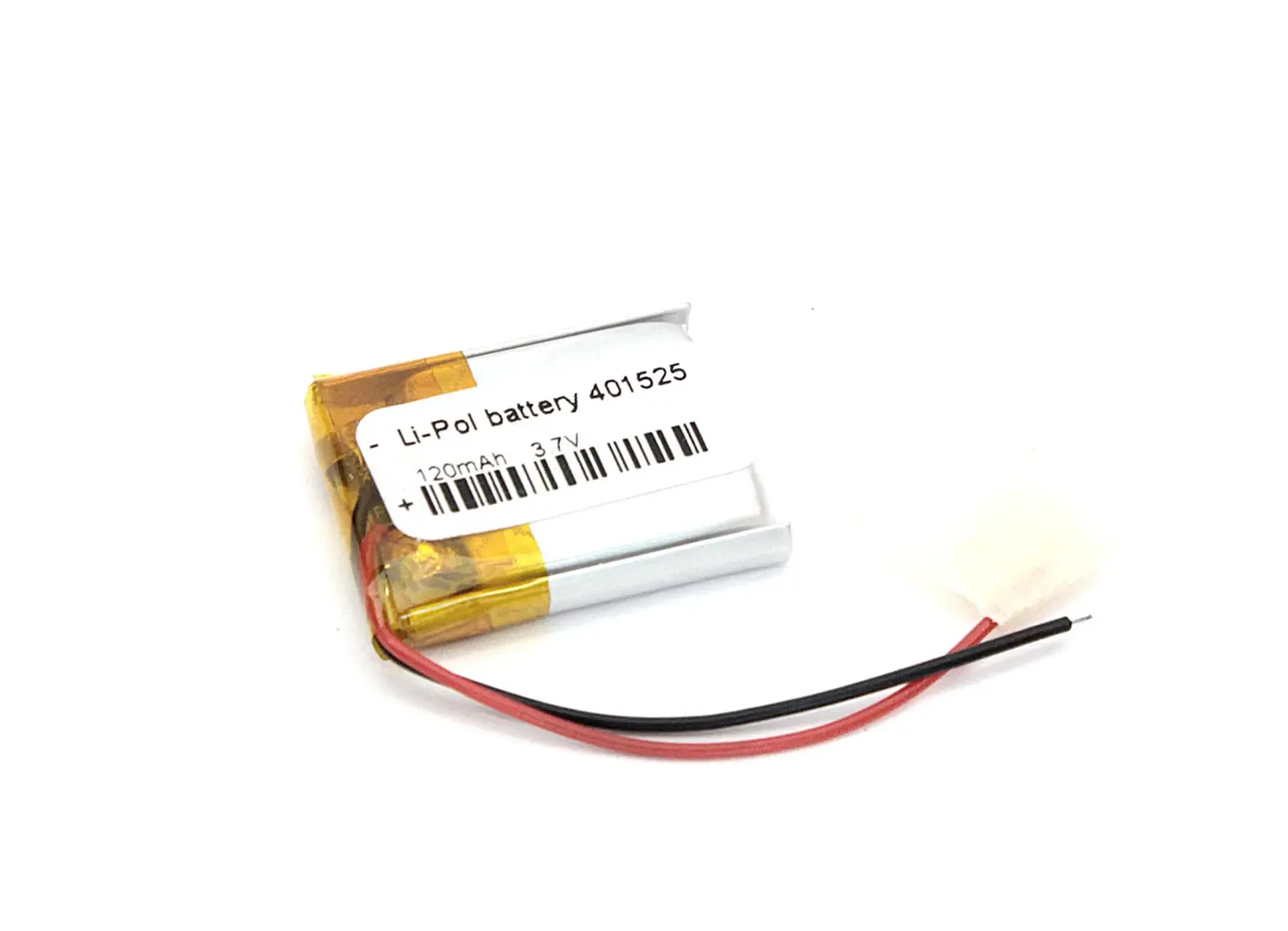 Аккумулятор Li-Pol (батарея) 4*15*25мм 2pin 3.7V/120mAh (1)