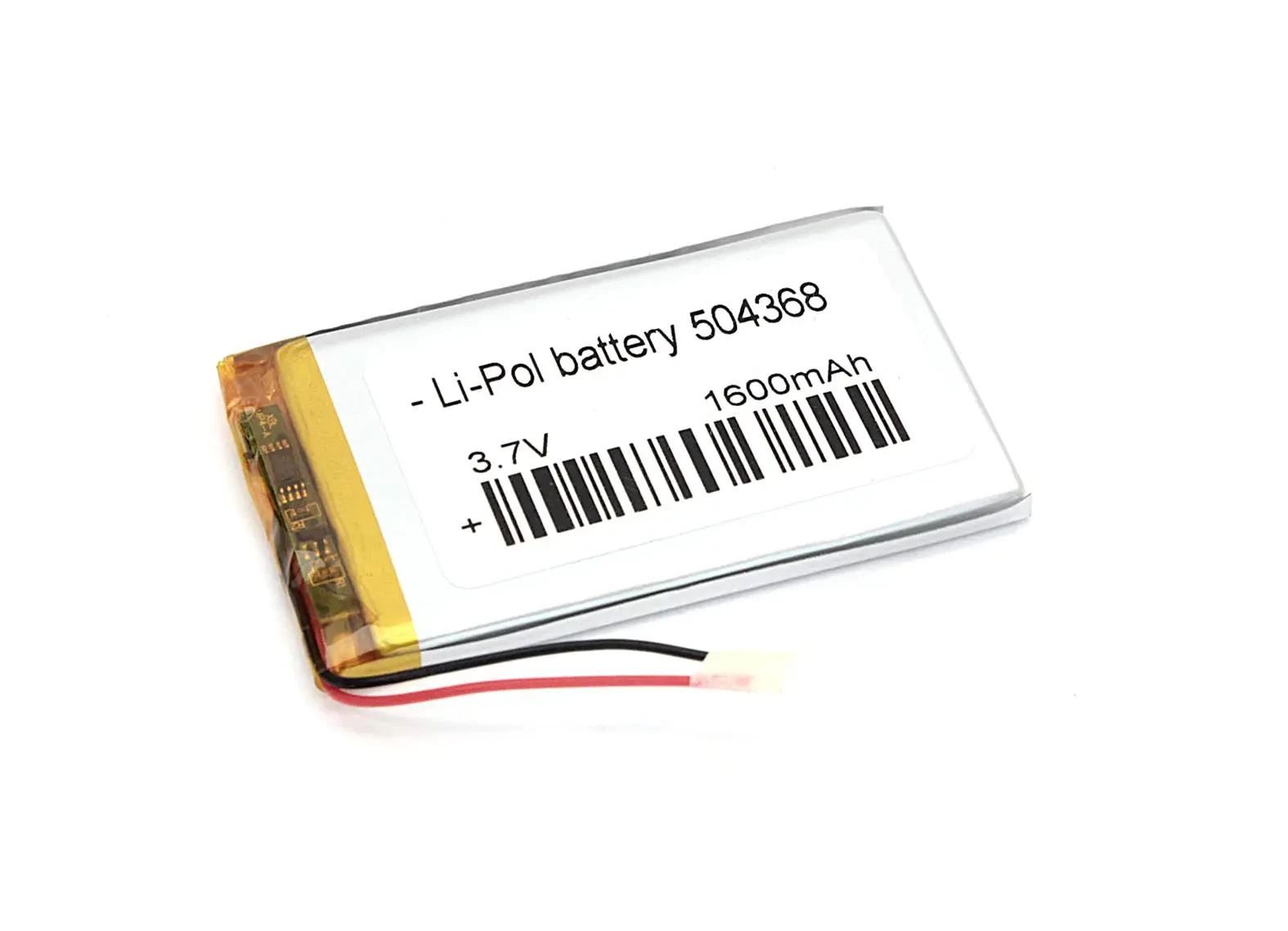 Аккумулятор Li-Pol (батарея) 5*43*68мм 2pin 3.7V/1600mAh (1)