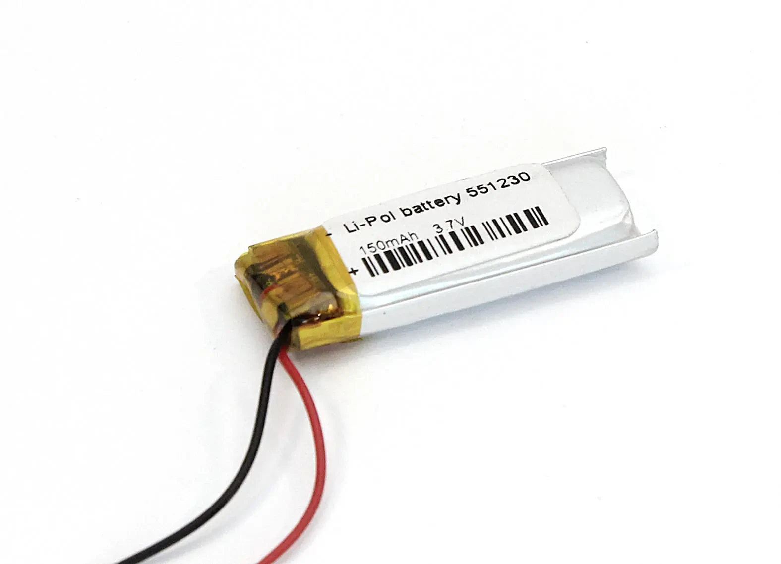 Аккумулятор Li-Pol (батарея) 5.5*12*30мм 2pin 3.7V/150mAh (1)