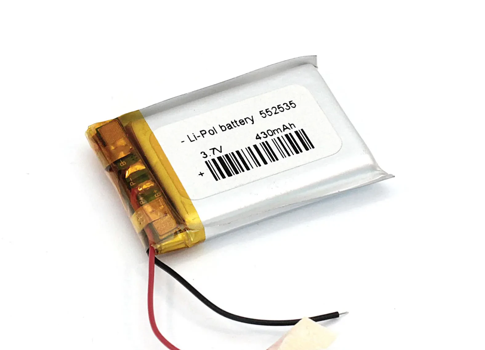 Аккумулятор Li-Pol (батарея) 5.5*25*35мм 2pin 3.7V/430mAh (1)