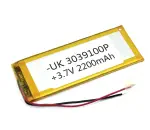 Аккумулятор Li-Pol (батарея) 3*39*100мм 2pin 3.7V/2200mAh иллюстрация