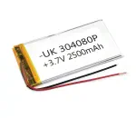 Аккумулятор Li-Pol (батарея) 3*40*80мм 2pin 3.7V/2500mAh иллюстрация