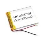 Аккумулятор Li-Pol (батарея) 3*60*70мм 2pin 3.7V/1600mAh иллюстрация