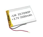 Аккумулятор Li-Pol (батарея) 3.5*70*90мм 2pin 3.7V/3500mAh иллюстрация