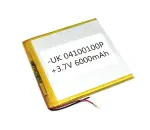 Аккумулятор Li-Pol (батарея) 4*100*100мм 2pin 3.7V/6000mAh иллюстрация