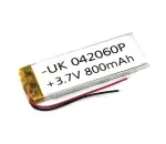 Аккумулятор Li-Pol (батарея) 4*20*60мм 2pin 3.7V/800mAh иллюстрация