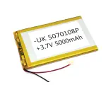 Аккумулятор Li-Pol (батарея) 5*70*108мм 2pin 3.7V/5000mAh иллюстрация