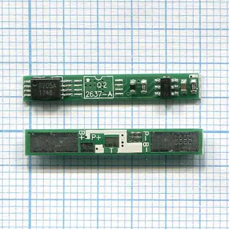 Контроллер заряда-разряда (PCM) для Li-Pol, Li-Ion батареи 3,7В 28x4mm 3pin иллюстрация 1