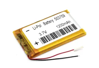 Аккумулятор Li-Pol (батарея) 5*37*59мм 2pin 3.7V/1200mAh иллюстрация 1