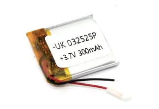 Аккумулятор Li-Pol (батарея) 3*25*25мм 2pin 3.7V/300mAh иллюстрация 1