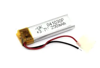 Аккумулятор Li-Pol (батарея) 4*20*20мм 2pin 3.7V/300mAh иллюстрация 1