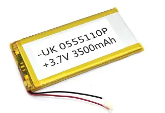 Аккумулятор Li-Pol (батарея) 5*55*110мм 2pin 3.7V/3500mAh иллюстрация 1