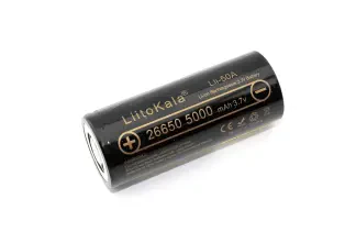 Аккумулятор типа 26650 Li-Ion LiitoKala Lii-50A 5000mAh, 3.7V иллюстрация 1