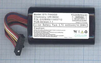 Аккумулятор для сетевого хранилища данных HP ETI-T440G0 3.7V 4400mAh иллюстрация 1