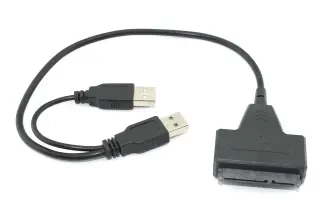 Переходник SATA на USB 2.0 на шнурке 30см с индикатором иллюстрация 1