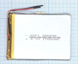 Аккумулятор Li-Pol (батарея) 3*65*85мм 3pin 3.7V/1700mAh иллюстрация 1