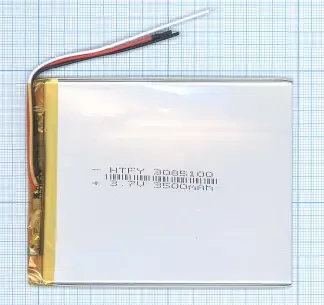 Аккумулятор Li-Pol (батарея) 3*85*100мм 3pin 3.7V/3500mAh иллюстрация 1