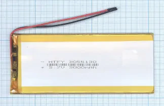 Аккумулятор Li-Pol (батарея) 3*55*130мм 2pin 3.7V/3000mAh иллюстрация 1