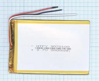 Аккумулятор Li-Pol (батарея) 3*70*100мм 3pin 3.7V/3000mAh иллюстрация 1