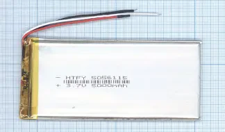 Аккумулятор Li-Pol (батарея) 5*56*115мм 3pin 3.7V/5000mAh иллюстрация 1