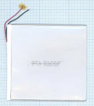 Аккумулятор Li-Pol (батарея) 3*130*135мм 2pin 3.7V/7800mAh иллюстрация 1