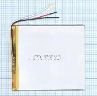 Аккумулятор Li-Pol (батарея) 3*95*110мм 3pin 3.7V/3800mAh иллюстрация 1