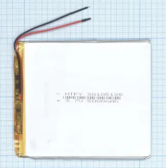 Аккумулятор Li-Pol (батарея) 3*105*125мм 2pin 3.7V/5000mAh иллюстрация 1