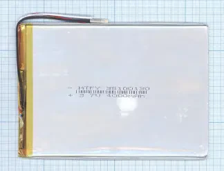 Аккумулятор Li-Pol (батарея) 3.5*100*130мм 3pin 3.7V/4000mAh иллюстрация 1